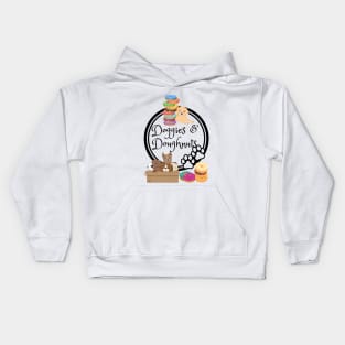 Doggies & Doughnuts Dogs & Dessert Kids Hoodie